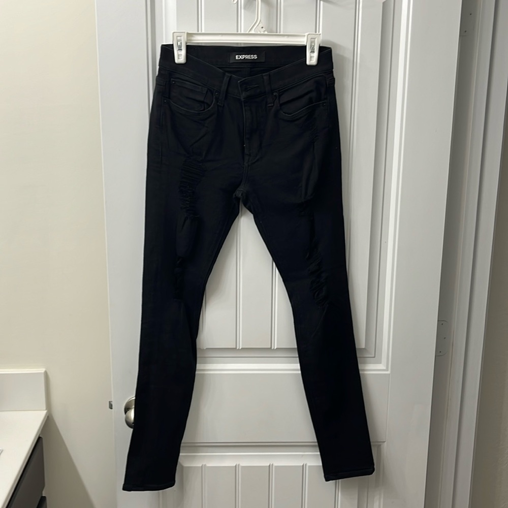 Express black distressed Jeans